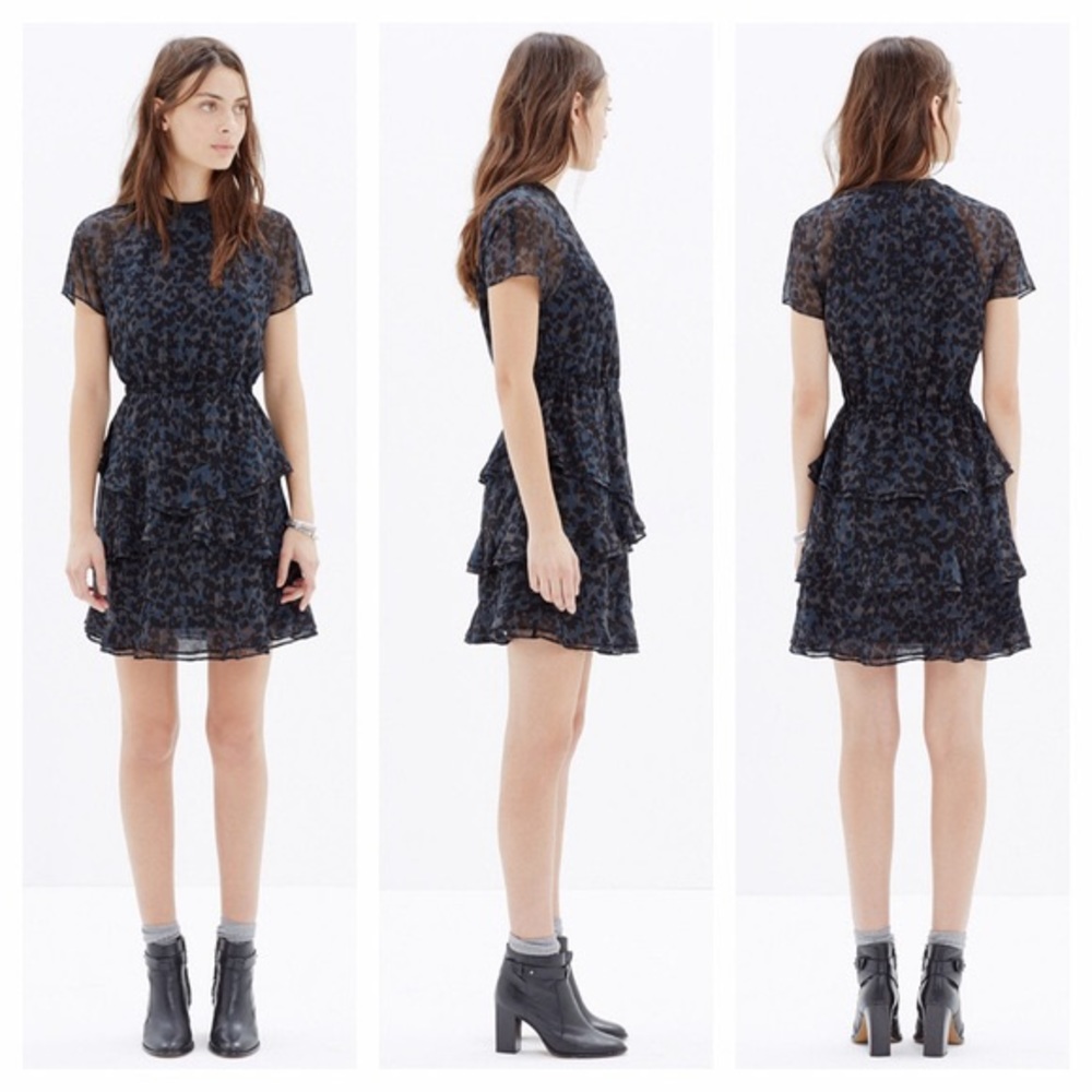 MADEWELL Radiant dress inkspot sz 2 NEW